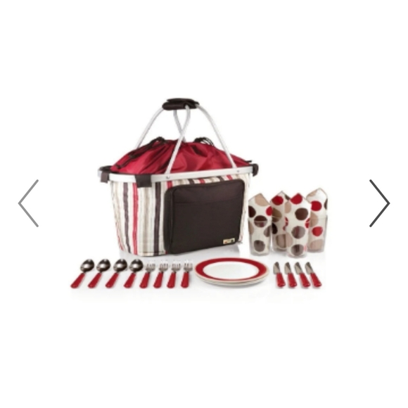 Moka Picnic Time 16 Pieces Cups, Utensils, Plates Settings Picnic Bundle NIB NWT - Picture 2 of 11